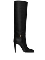 Saint Laurent bottes Linda 100 mm à bout pointu - Noir