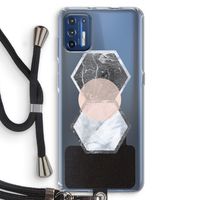 Creatieve toets: Motorola Moto G9 Plus Transparant Hoesje met koord