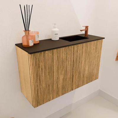 Toiletmeubel Mondiaz Joya | 70 cm | Meubelkleur Oak | Faye wastafel Urban Rechts | 1 kraangat Toiletmeubel Mondiaz Joya | 70 cm | Meubelkleur Oak | Faye wastafel Urban Rechts | 1 kraangat