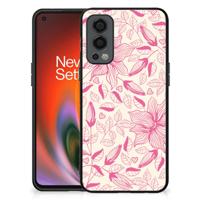 OnePlus Nord 2 Bloemen Hoesje Pink Flowers