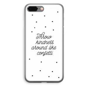 Confetti: iPhone 8 Plus Transparant Hoesje