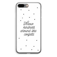 Confetti: iPhone 8 Plus Transparant Hoesje