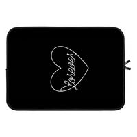 Forever heart black: Laptop sleeve 13 inch