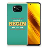 Xiaomi Poco X3 | Poco X3 Pro | Siliconen hoesje | met naam Quote Begin