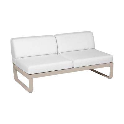 Fermob Bellevie 2-zitsmodule loungebank Nutmeg - Off-White