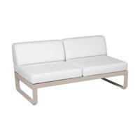 Fermob Bellevie 2-zitsmodule loungebank Nutmeg - Off-White