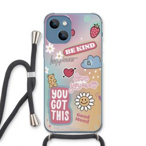 Positivity: iPhone 13 Transparant Hoesje met koord