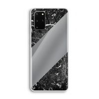 Zwart marmer: Samsung Galaxy S20 Plus Transparant Hoesje