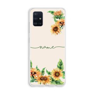 Zonnebloemen: Galaxy A51 4G Transparant Hoesje