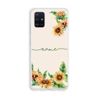 Zonnebloemen: Galaxy A51 4G Transparant Hoesje