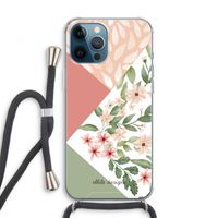 Sweet heaven geometrics: iPhone 12 Pro Transparant Hoesje met koord