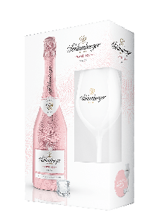 Schlumberger Rosé Ice Secco + glas in Gift | Mousserend rosé | Oostenrijk | Gratis verzending v.a. 6 flessen