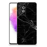 Samsung Galaxy A73 5G | TPU | Siliconen hoesje | Marmer Zwart - Origineel Cadeau Vader