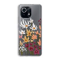 Painted wildflowers: Xiaomi Mi 11 Transparant Hoesje