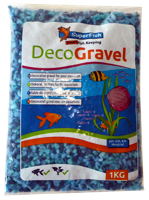 Superfish Deco Grind Mix Blauw 1kg - Neonkleurig Aquariumgrind, Veilig en Levendig - thumbnail