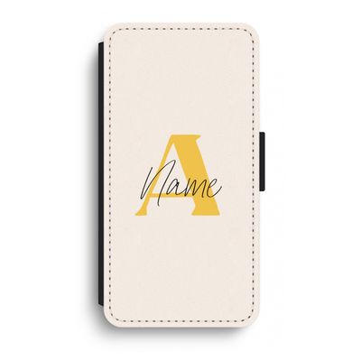 Amber Script: iPhone XR Flip Hoesje