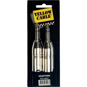 Yellow Cable AD27 6.3 mm TRS  Jack male - XLR male verloopplug (2 stuks)