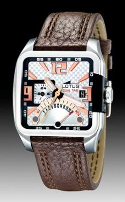 Horlogeband Lotus 15530-1 Leder Bruin 24mm