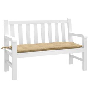 VidaXL Tuinbankkussen 120x50x7 cm stof gemêleerd beige