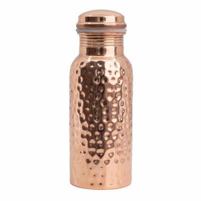 Spiru Koperen Waterfles Gehamerd - 500 ml
