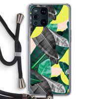 Fantasie jungle: Oppo Find X3 Transparant Hoesje met koord