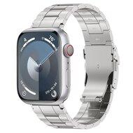 Titanium Premium Link bandje - Zilver - Geschikt voor Apple Watch 44mm / 45mm / 46mm / 49mm