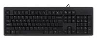 A4Tech KR-83 toetsenbord USB Zwart
