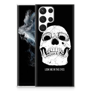 Silicone Back Case Samsung Galaxy S22 Ultra Skull Eyes