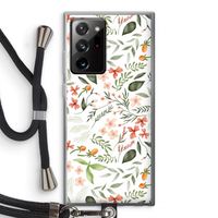 Sweet little flowers: Samsung Galaxy Note 20 Ultra / Note 20 Ultra 5G Transparant Hoesje met koord