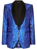 Dolce & Gabbana costume orné de sequins - Bleu - thumbnail