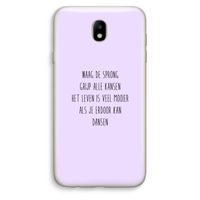 Sprong: Samsung Galaxy J7 (2017) Transparant Hoesje