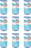 Intex 29000 filter cartridge type a 9 stuks voor zwembad 244/305/366 cm