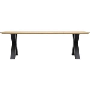 Eettafel Conroe met metalen X-poot