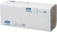 Tork Universal papieren handdoeken, 1-laags, 192 vellen, systeem H3, wit, pak van 24 stuks - thumbnail