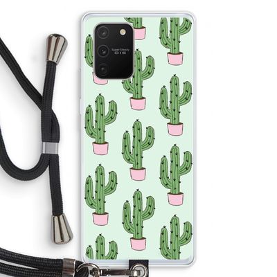 Cactus Lover: Samsung Galaxy S10 Lite Transparant Hoesje met koord