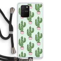 Cactus Lover: Samsung Galaxy S10 Lite Transparant Hoesje met koord