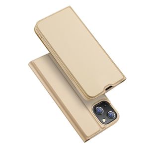 Dux Ducis - Slim bookcase hoes - iPhone 14 - Goud