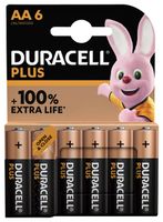 Batterij Duracell Plus 6xAA