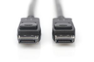 Digitus AK-340106-030-S DisplayPort-kabel DisplayPort Aansluitkabel DisplayPort-stekker, DisplayPort-stekker 3.00 m Zwart Vergulde steekcontacten, Afgeschermd