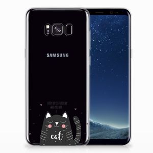 Samsung Galaxy S8 Plus Telefoonhoesje met Naam Cat Good Day