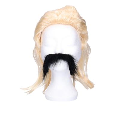 Partyxlotion Verkleed pruik heren - blond haar met matje - eighties - nineties