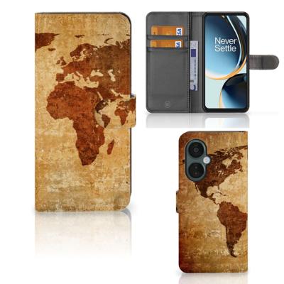 OnePlus Nord CE 3 Lite | Flip Cover | Wereldkaart