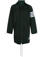 Thom Browne parka à manches raglan - Vert - thumbnail