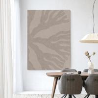 Urban Cotton Wandkleed 'Circle Light' 80 x 110cm in Frame - black