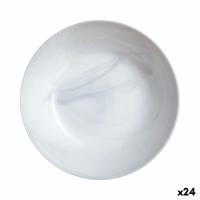 Diep bord Luminarc Diwali Granit Marb Tweekleurig Glas Ø 20 cm (24 Stuks)
