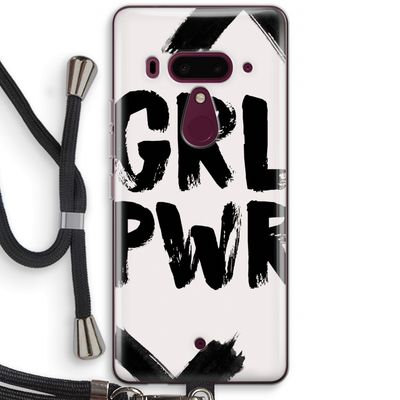 Girl Power #2: HTC U12+ Transparant Hoesje met koord