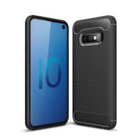 Geborsteld textuur koolstofvezel TPU Case voor Galaxy S10e