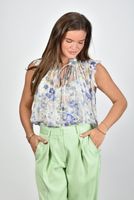 Zimmermann blouse Natura Frilled Tank bloemen print mouwloos wit