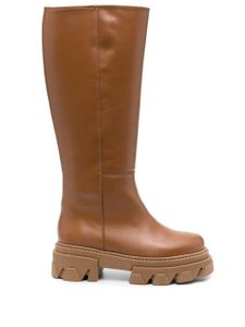 ALOHAS bottes Katiuska en cuir - Marron