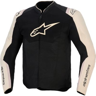 ALPINESTARS T-SPS Air V2 Jacket, Doorwaai motorjas heren, Zwart-Mastiek-Aluminium
